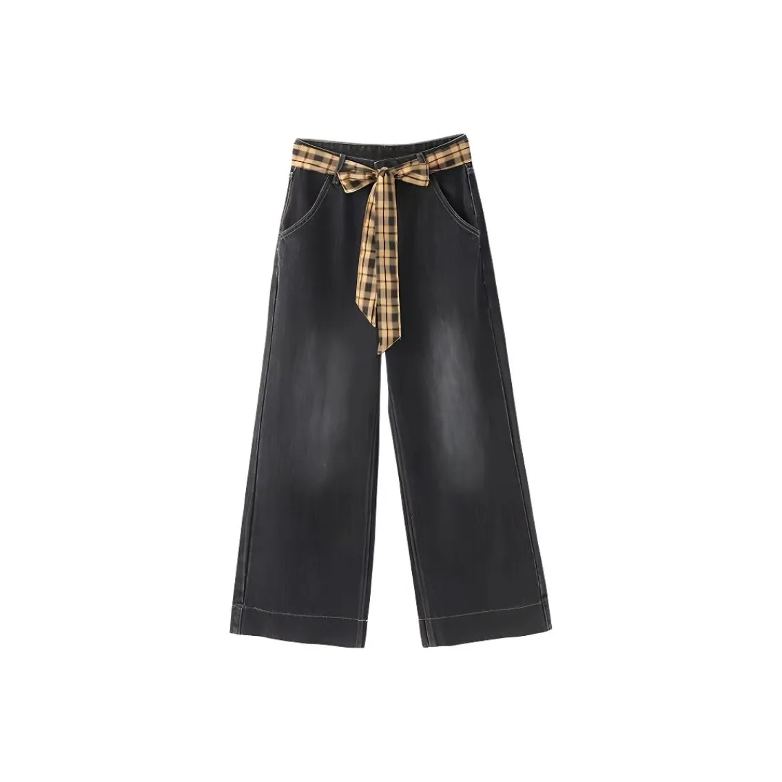 IQC Черно-серая клетка Женские Джинсы