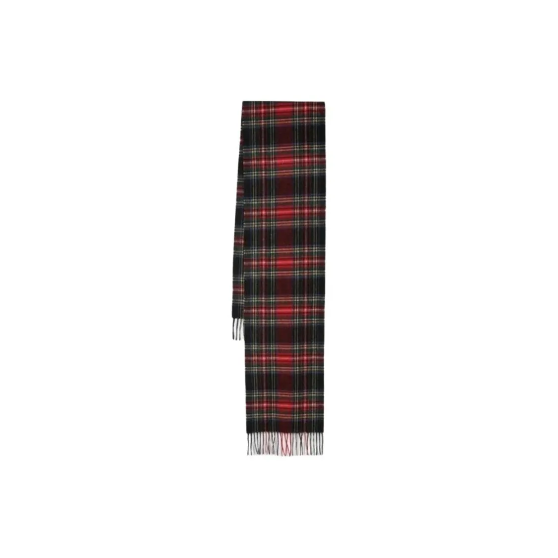 BARBOUR Tartan Fringed Edges Scarf