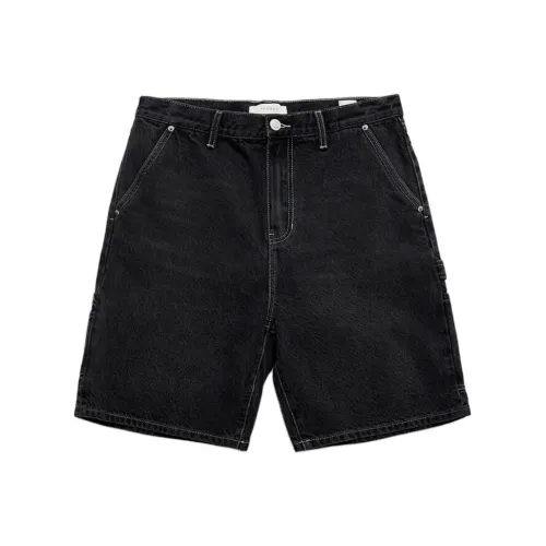 PACSUN Черные Мужские Джинсовые Шорты