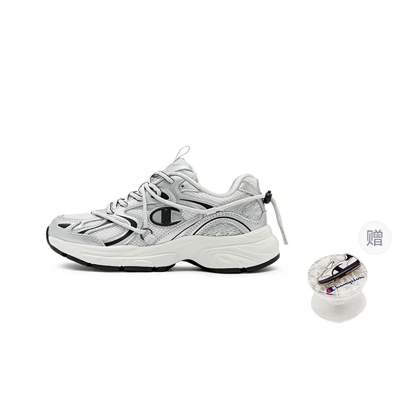 Champion Running Shoes Unisex Low Top Silver