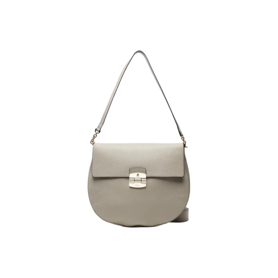 Furla Естественная кожа с искусственной кожей сумка через плечо маленькая женская серая