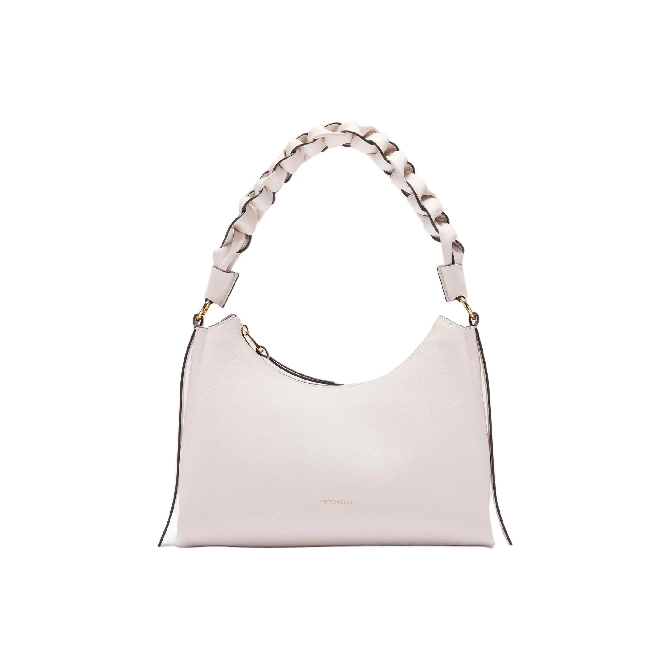 COCCINELLE Boheme Double Sided Leather Handbag Trumpets Women's White