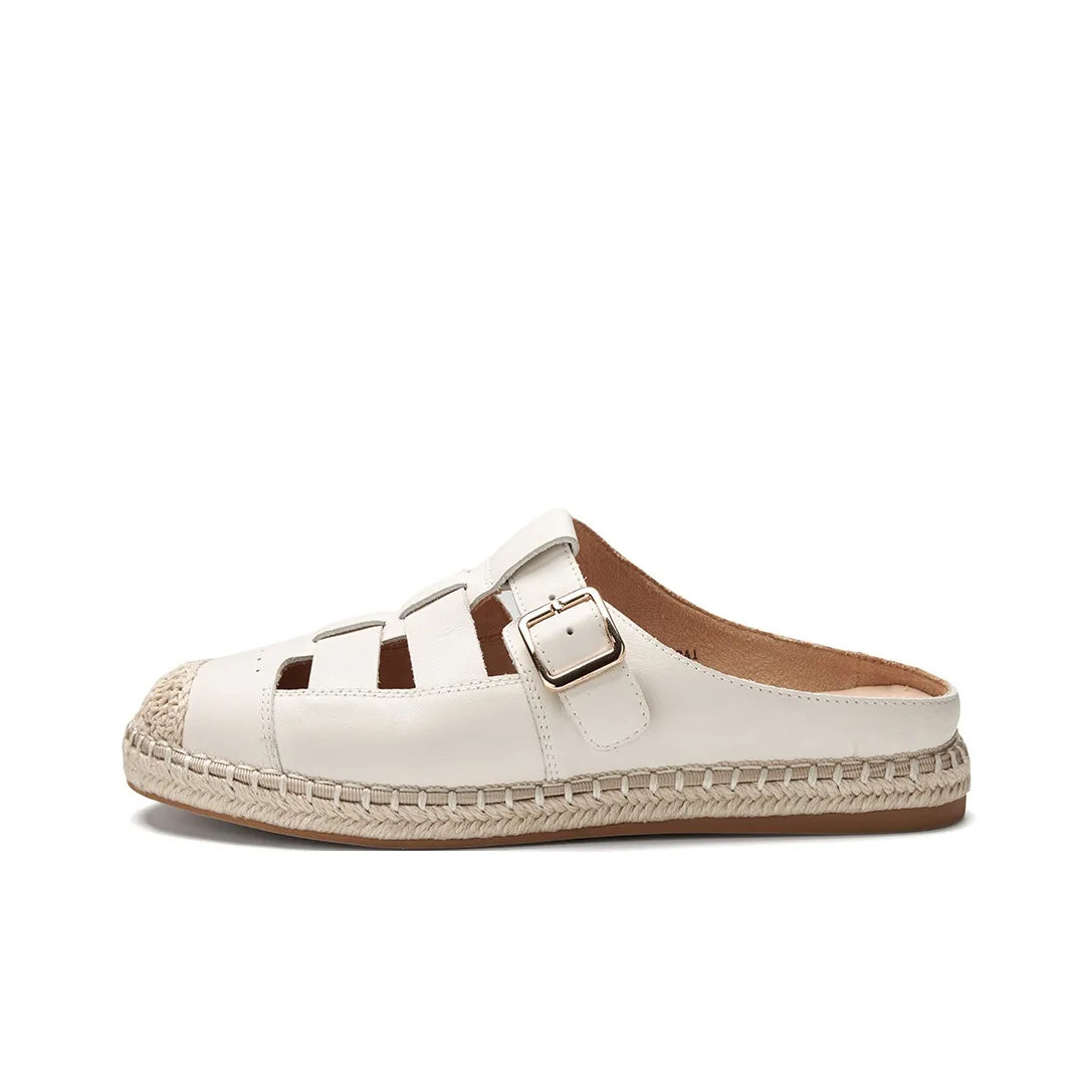 PT'SON Rubber Sole Abrasion Resistant Closed Toe Slippers Women's