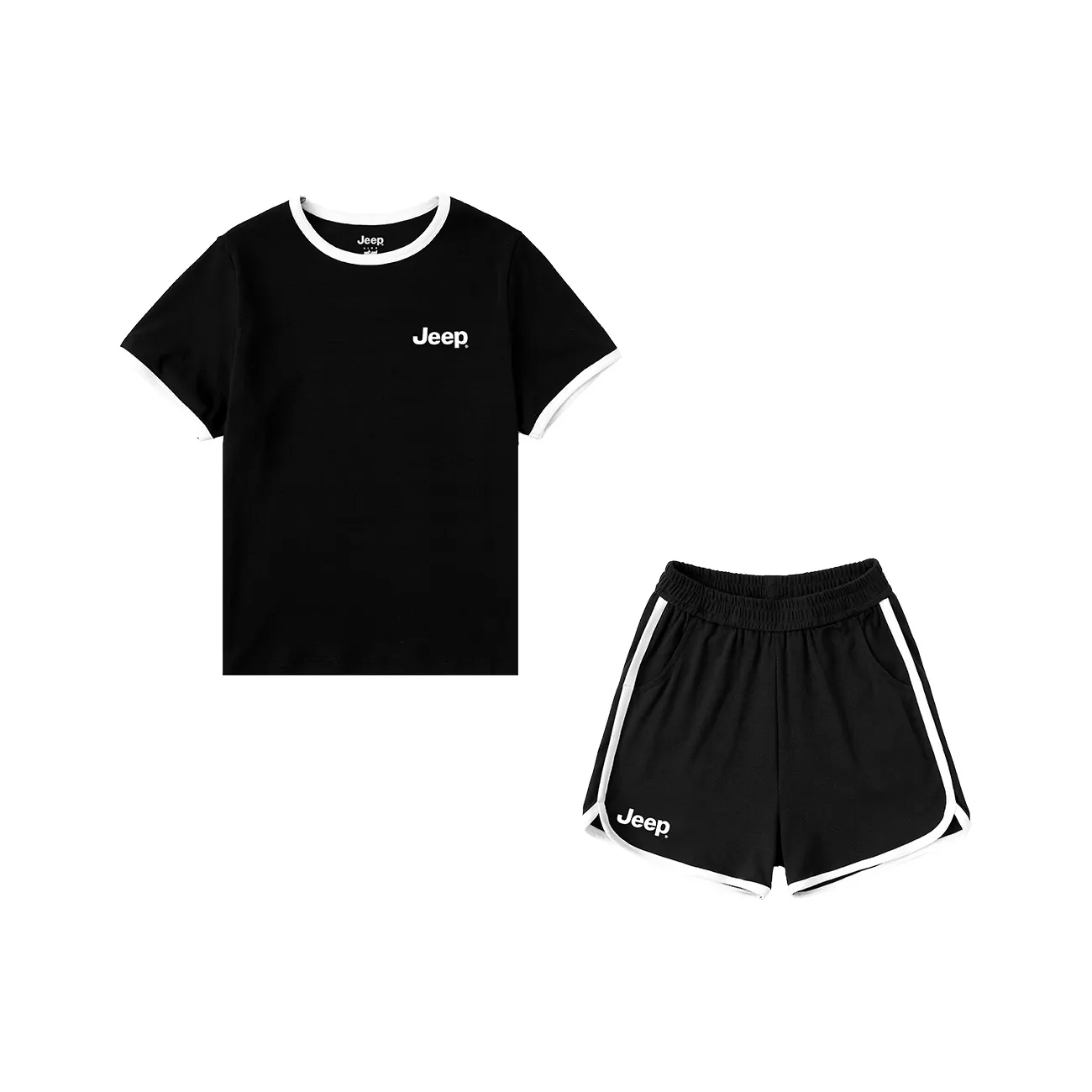 JEEP Быстросохнущий Солнцезащитный Спортивный Одежда Повседневный Удобный Мягкий Универсальный Комплекты Летний 2025 для Подростков