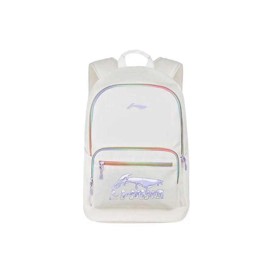 Лайнер Полиэстер Рюкзак Стандартный Унисекс Белый и Фиолетовый