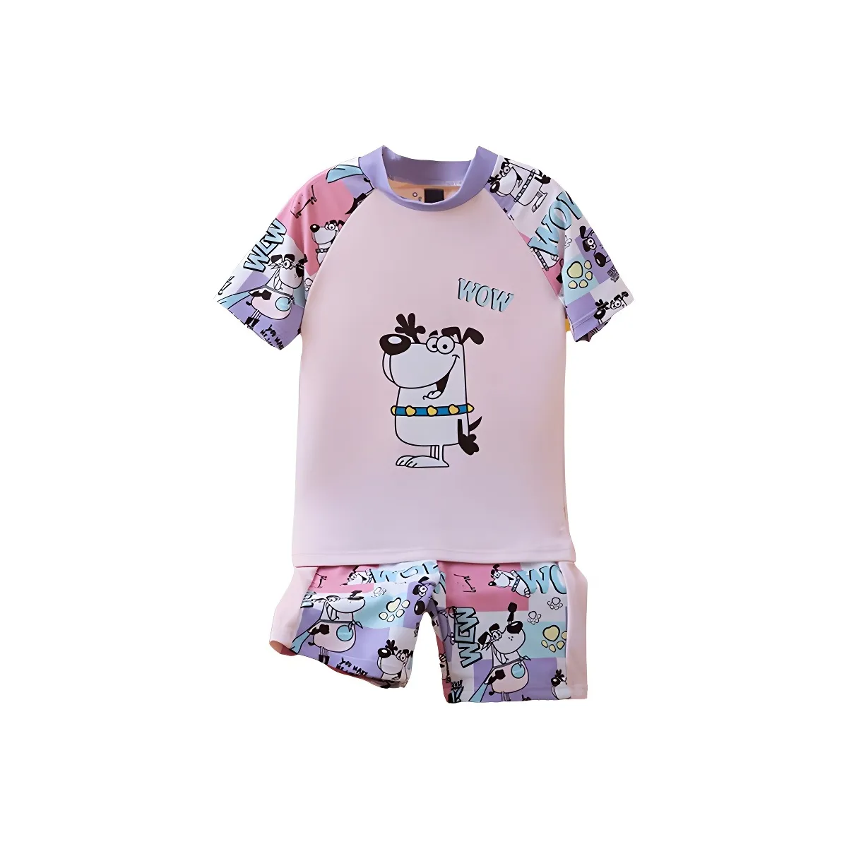 361° Детский купальник 2 предмета комплект светло-розовый для малышей