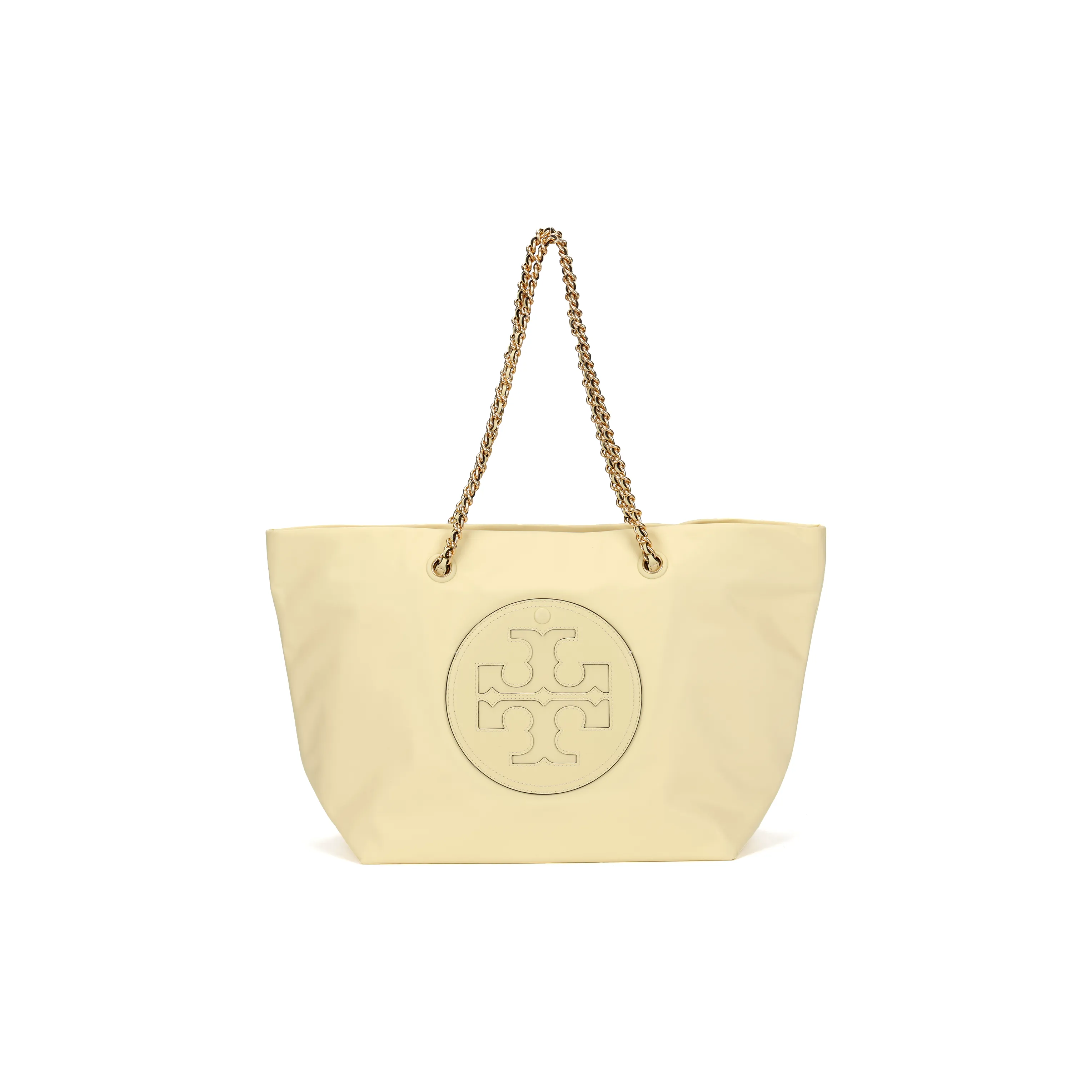 TORY BURCH Ella Recycled Nylon Tote Bag, Shopping Bag, Shoulder Bag, Handbag Women's Lemon