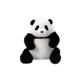 블랙 앤 화이트-밍크 울 앉은 자세 후후 소 26cm