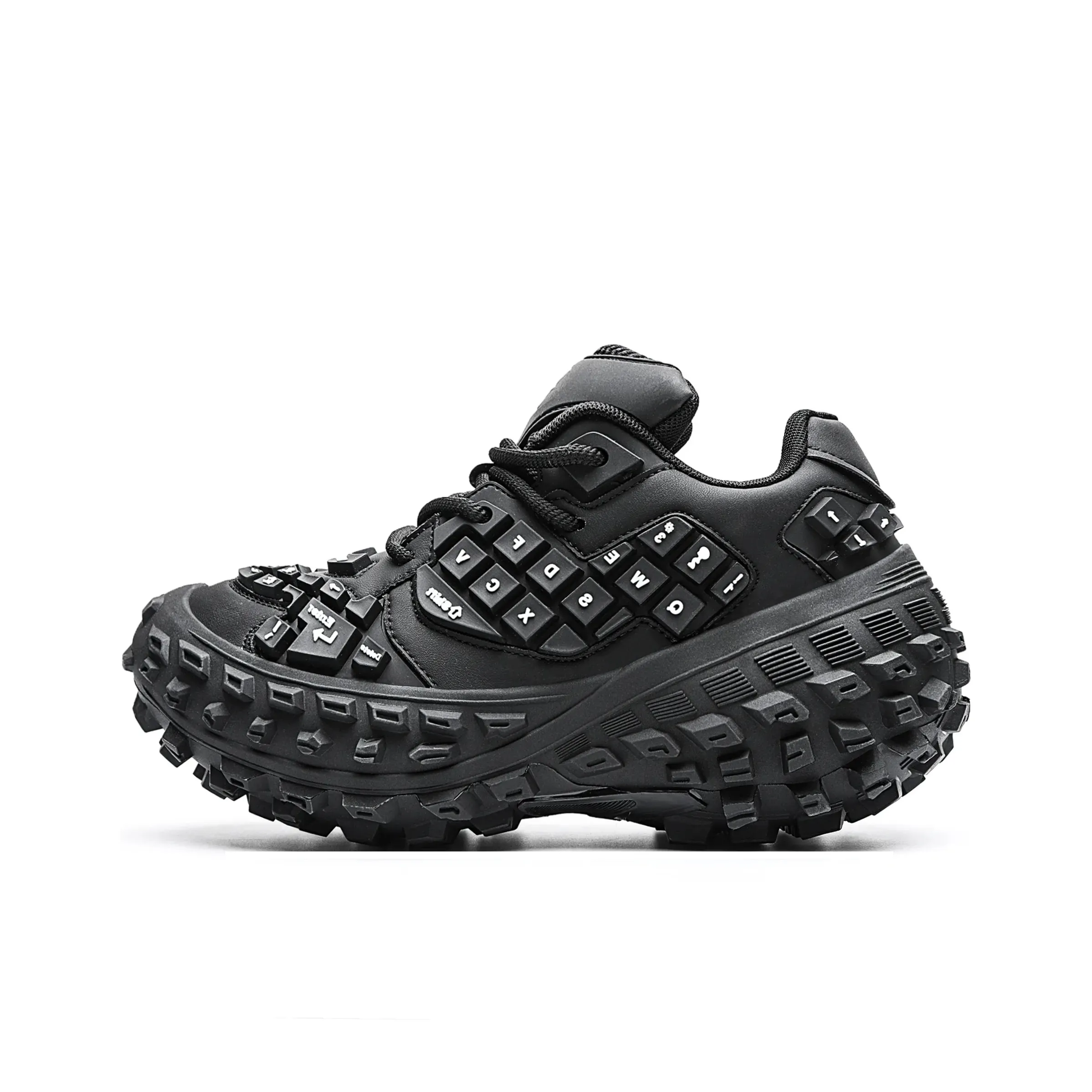 BLVCK PARIS Dark Night Series Толстая подошва Низкие кеды Унисекс