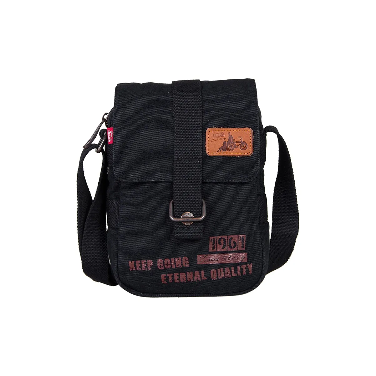 LOVERPUSS Холст Плечевая сумка Унисекс Многоцветная