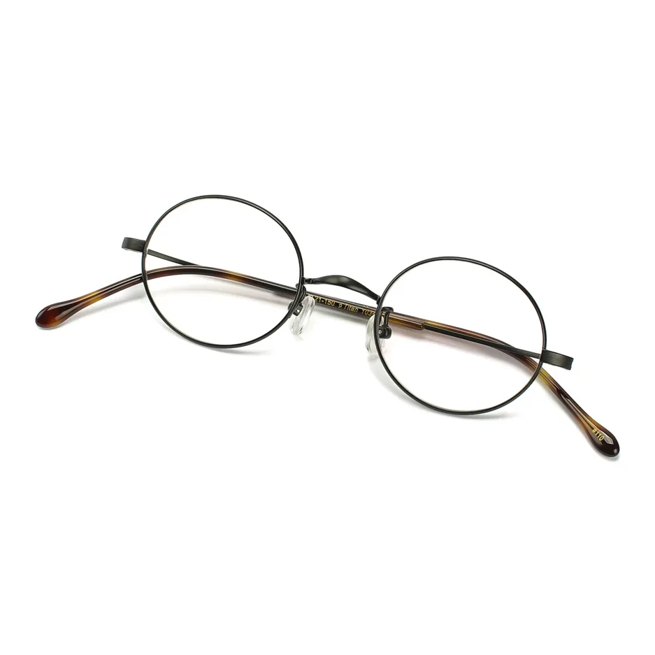 QINGZHIZUO β-титан Пластина Овал Оправы для очков Женские Черный Золотой Серебряный