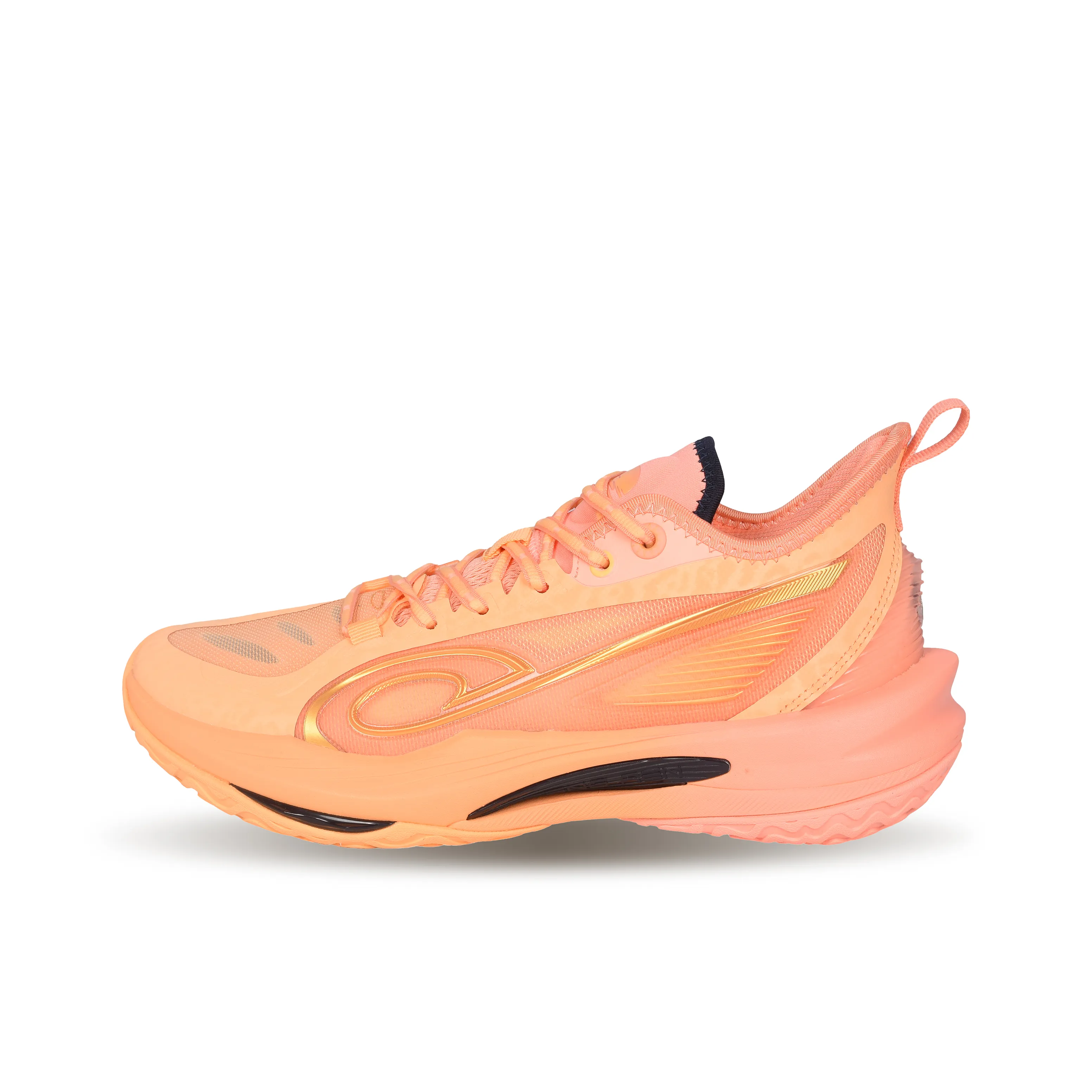 QIAODAN Slip-resistant Abrasion-resistant Low-top Basketball Shoes Men's Lively Coral Pink QIAODAN Противоскользящие Износостойкие Низкие Топ Баскетбольные Кроссовки Мужские Живой Кораллово-Розовый