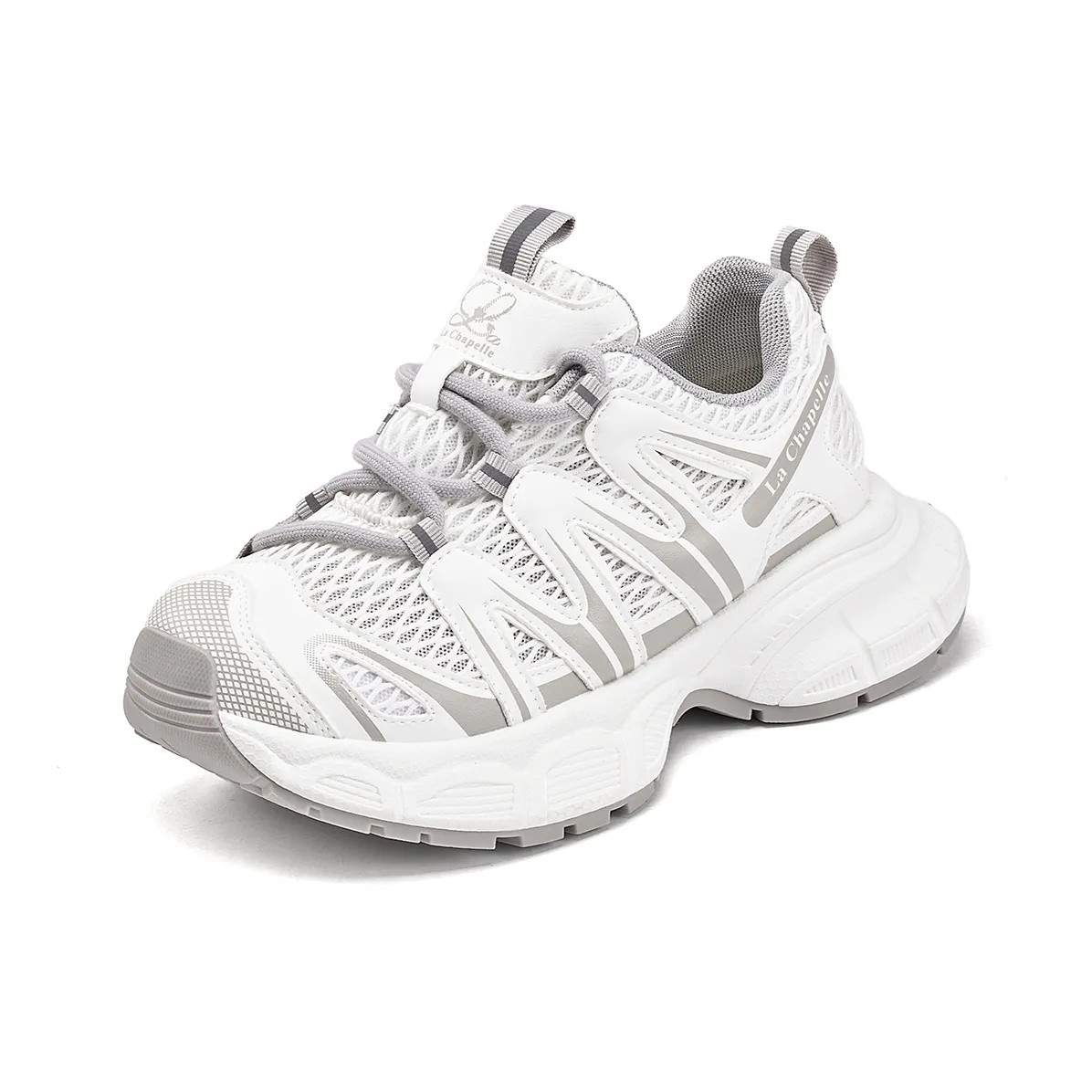 La Chapelle Low Топ Толстая подошва Кроссовки Женские Серые