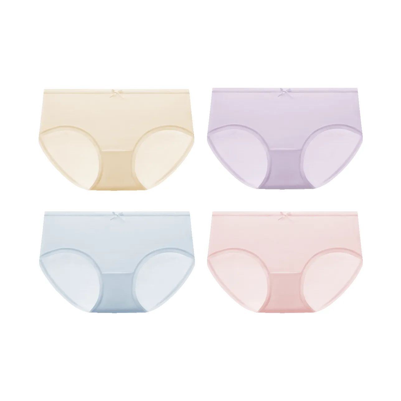 Городская красота Нижнее белье Натуральный Охлаждающий Без ограничений Бесшовный Женский 4 упаковки