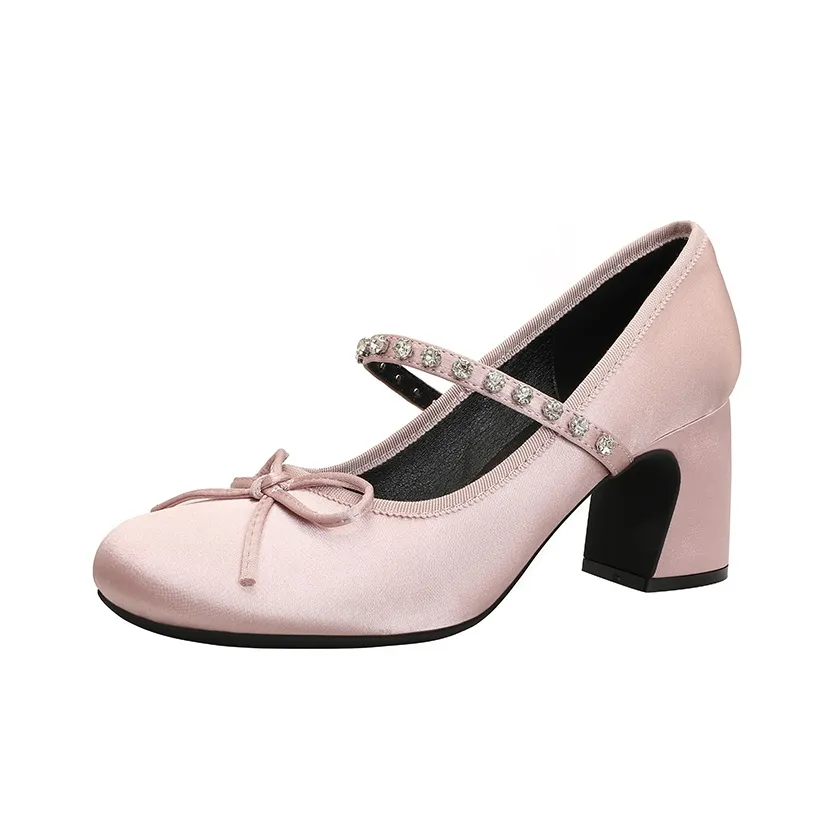 TATAYA Грубый каблук Мэри Джейн Женские обувь