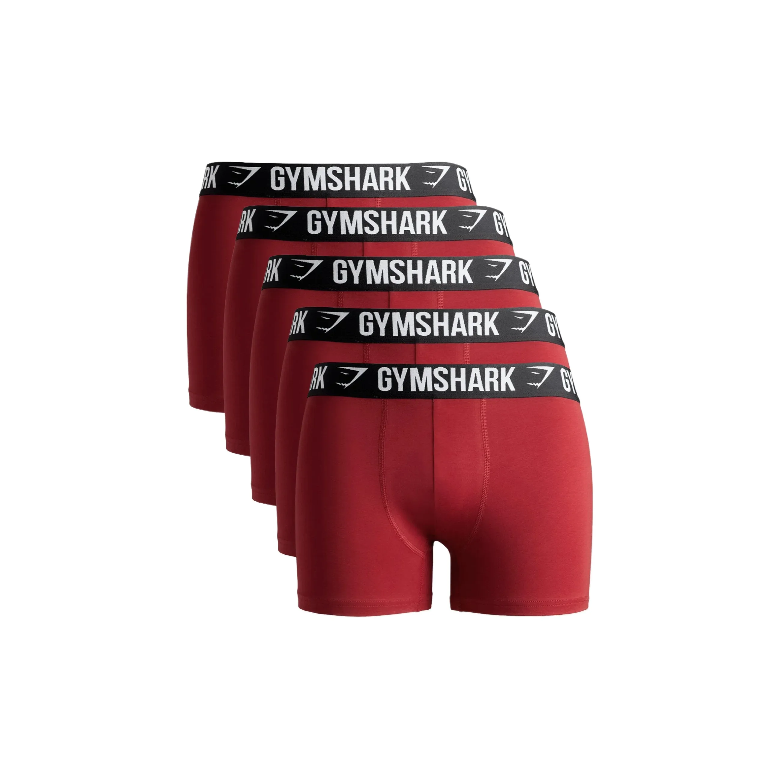 GYMSHARK Трусы Мужские упаковка из 5 штук красный