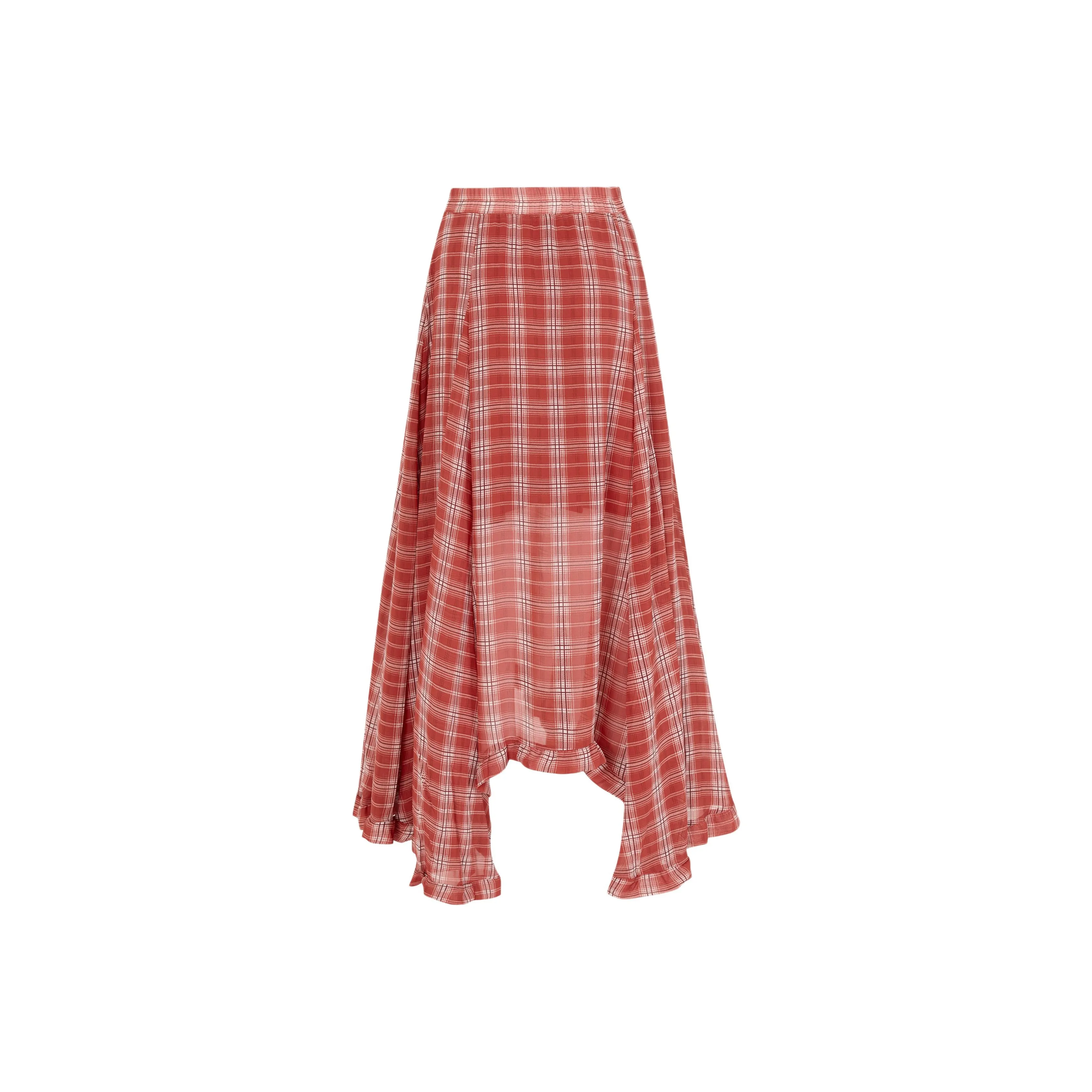 ZAZN Повседневный Длинный Юбка Женская Красная Клетка