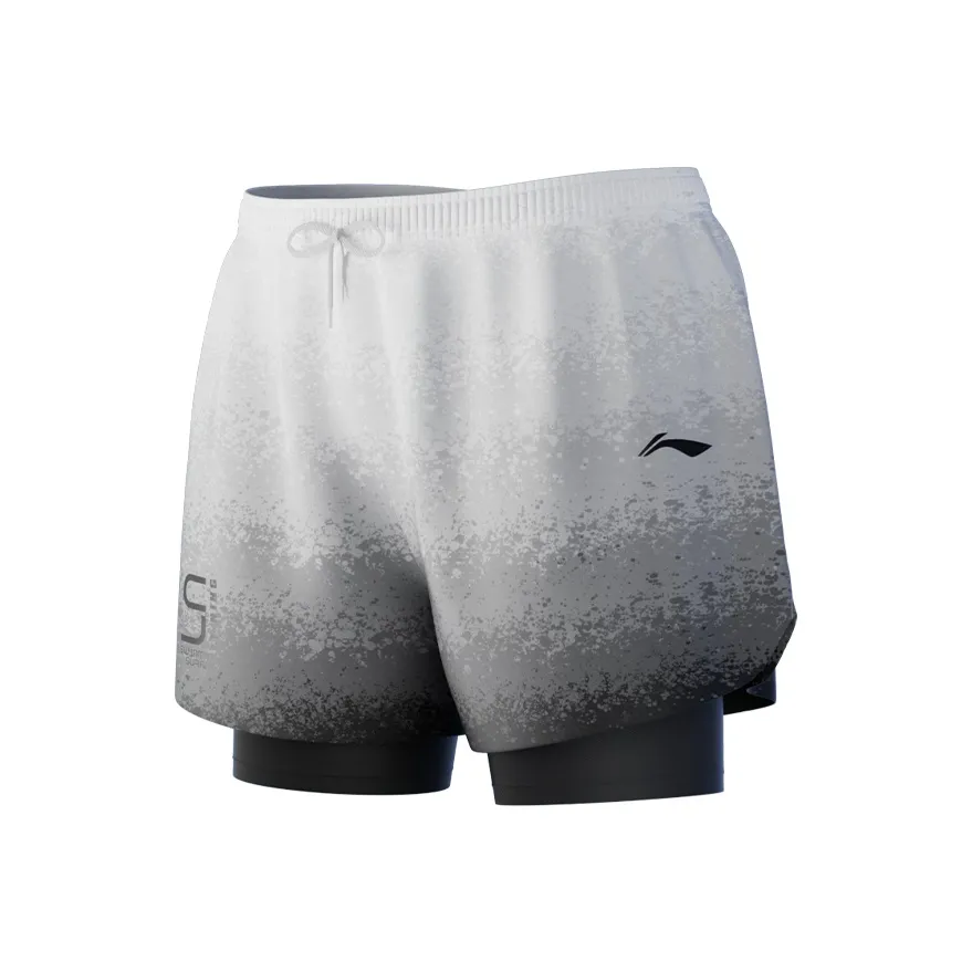 Плавательные шорты мужские белый серый