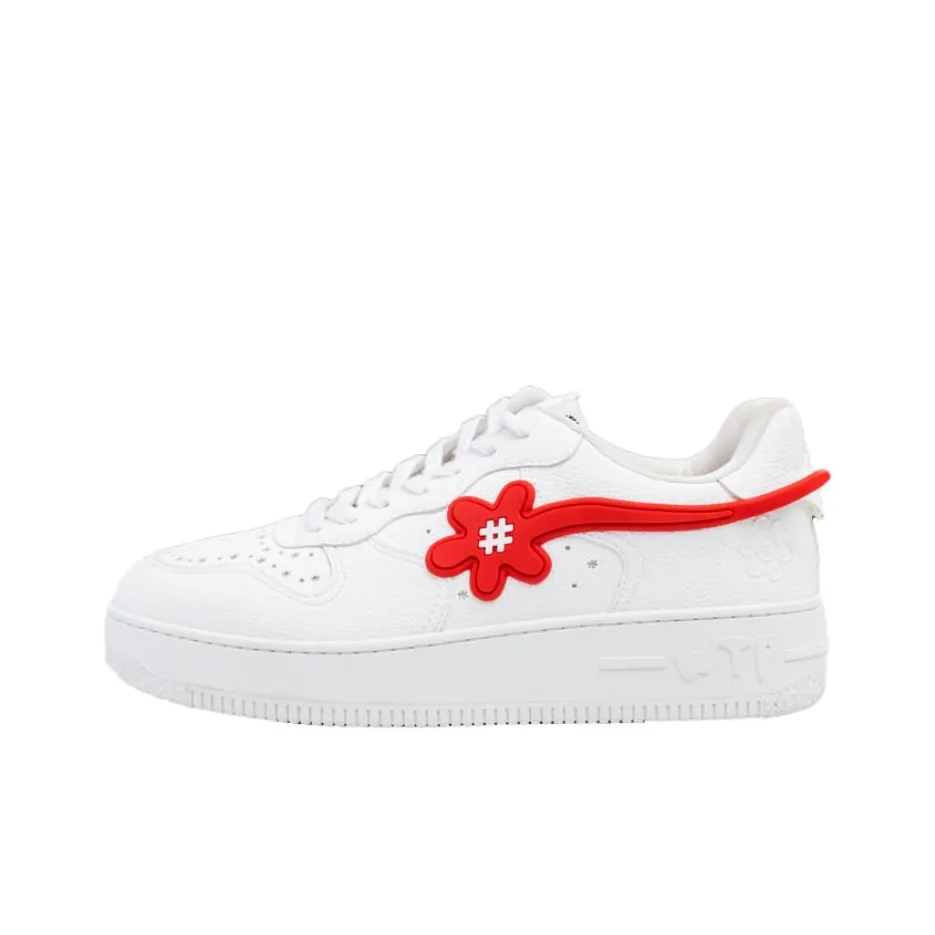 WATER THE PLANT 'FLARE' GOAT Hong Kong Limited Edition Low Top Skateboard Shoes Unisex White Red