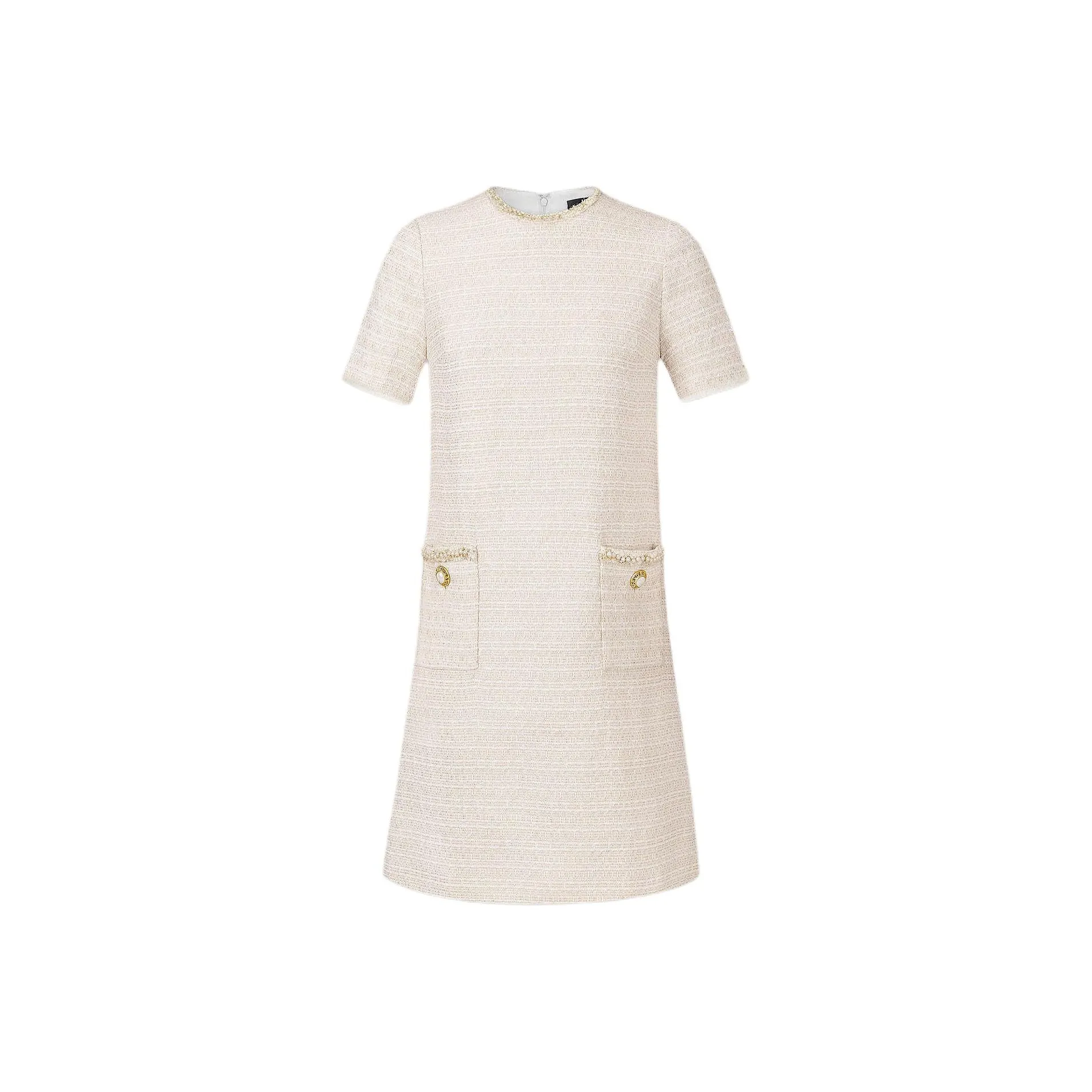 KARL LAGERFELD SS25 Короткий рукав Платье Женское Золотое