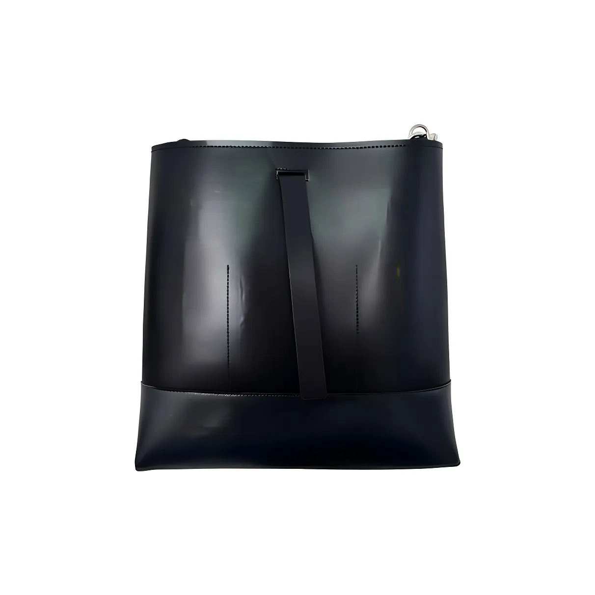 JPJ Коровья кожа Тоут Сумка Сумка для покупок Сумка на плечо Женская Черная