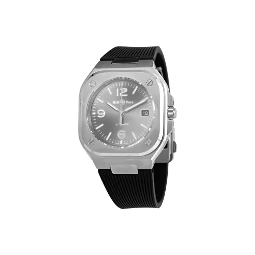 BELL & ROSS Автоматический Механический Часы Мужские Movement 40 мм Серебристый