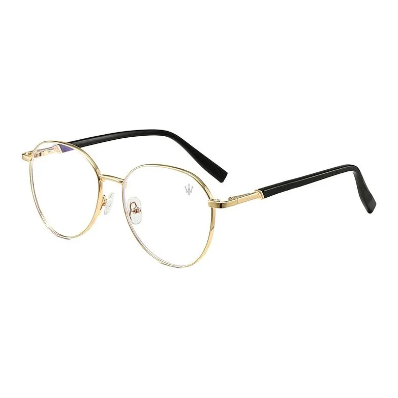 Maserati Металл Круглые Оправы для Очков Унисекс