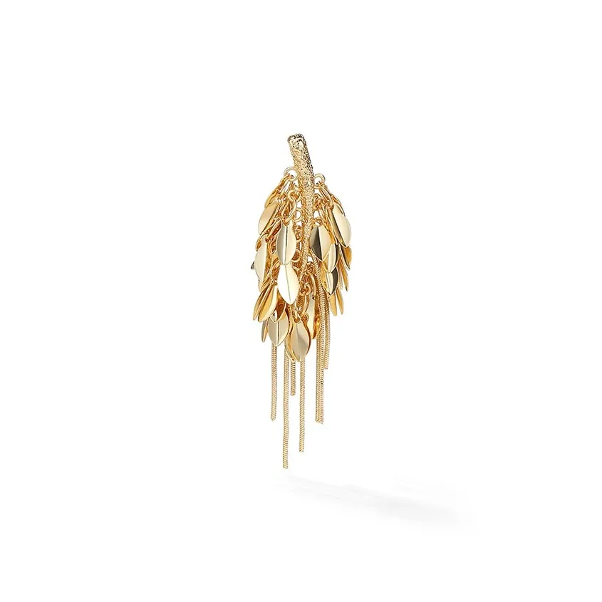 OOAK Golden Moments Clip On Earrings Women's
