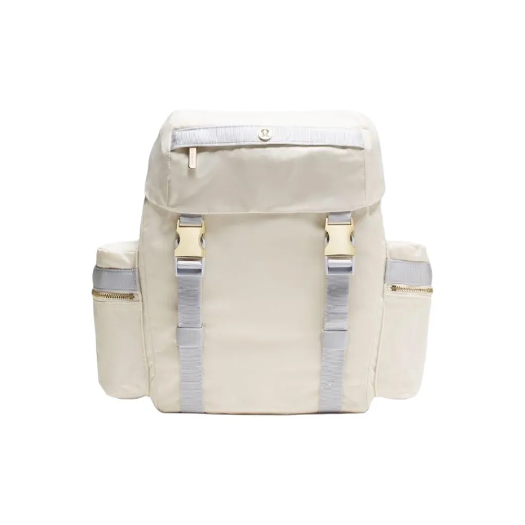 Lululemon Nylon Backpack Mini Unisex Light Ivory & Starch Blue