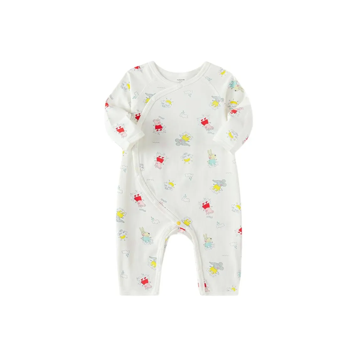 BALABALA x XIAOZHUPEIQI LIANMINGKUAN Комбинезон Белый Красный Тон 00316 Для младенцев и малышей