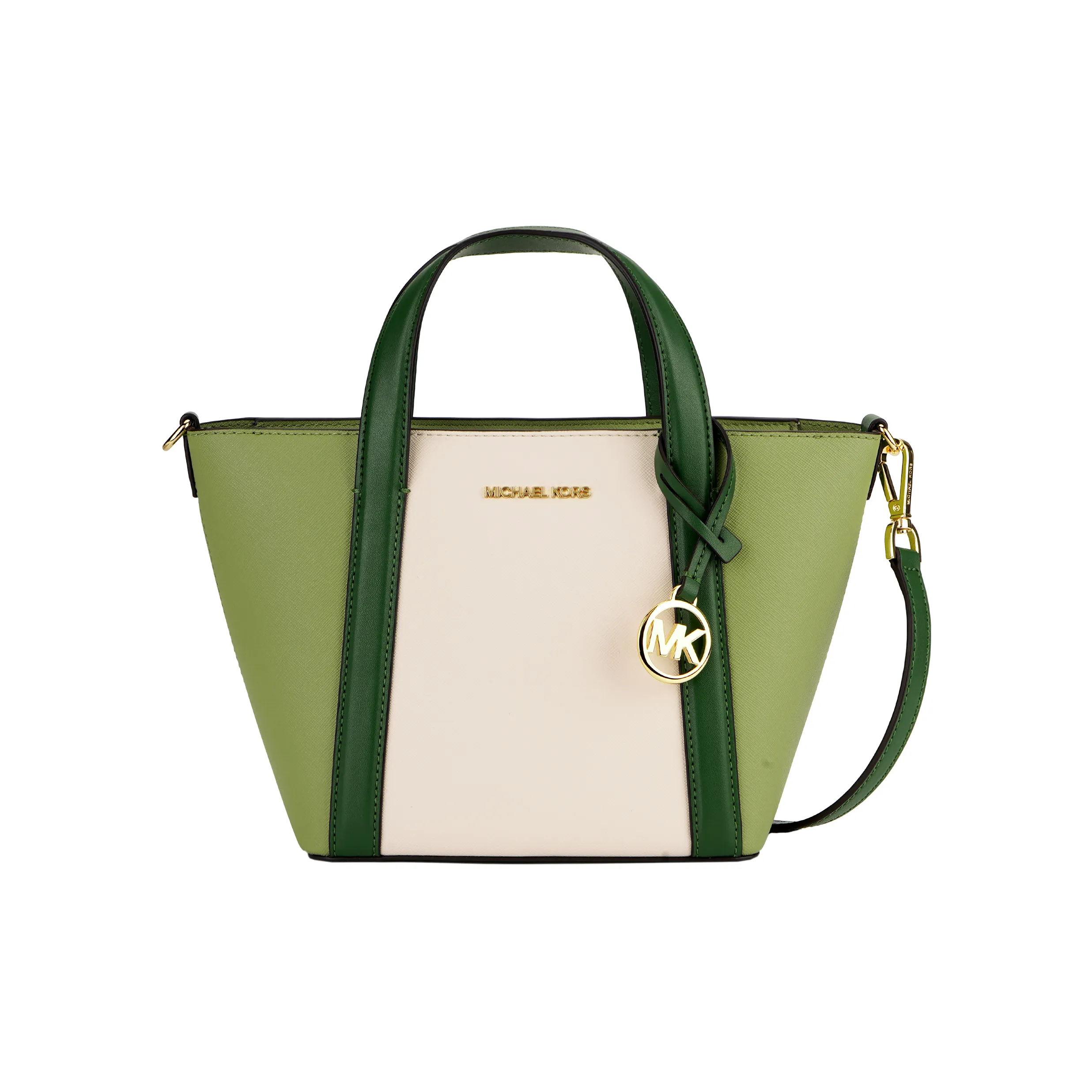 MICHAEL KORS Coated Canvas Tote Bag Shopping Bag Shoulder Bag Crossbody Bag Handbag Small Size Women's Fern Green Many