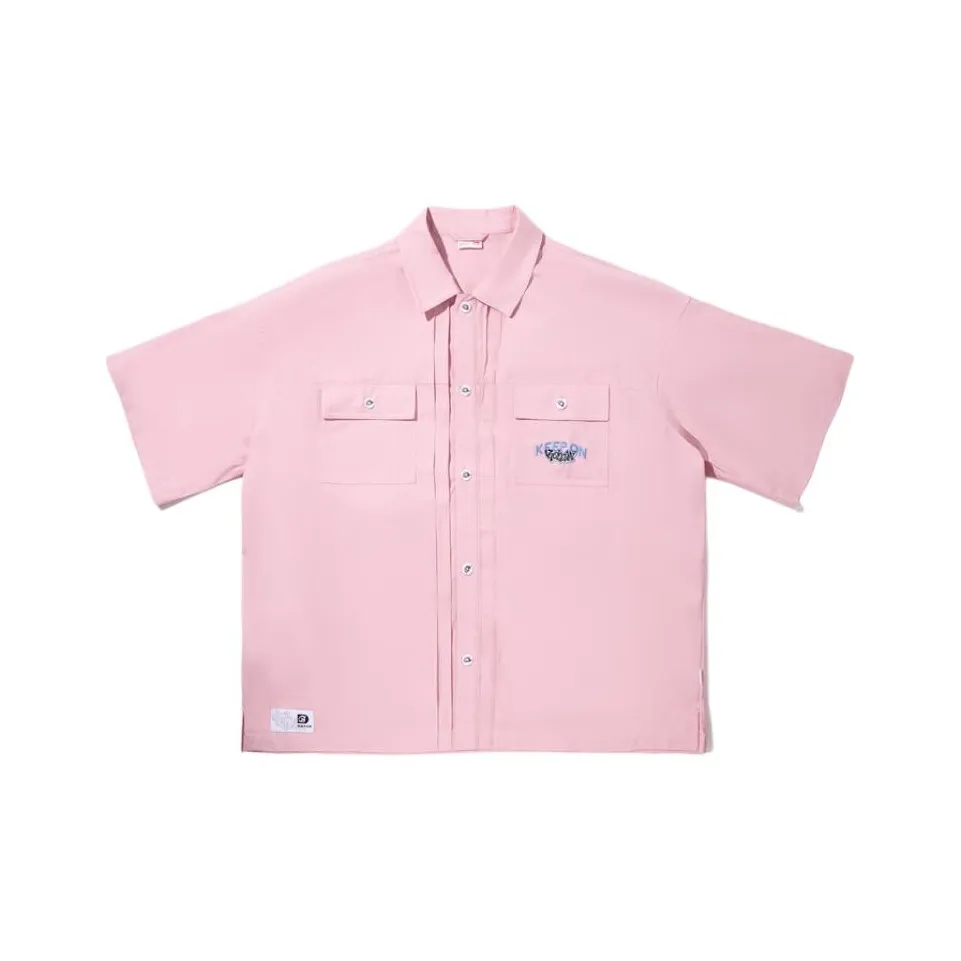 LiNing Shirt Men's Flower Branch Pink