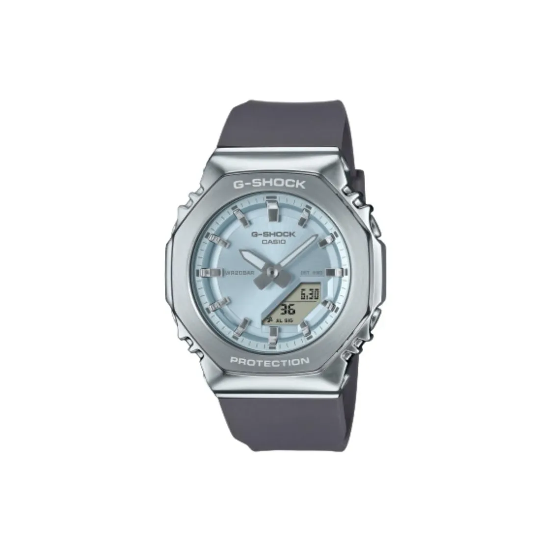 CASIO G Shock Metal Collection Wrist Watch Collection Кварцевый механизм Смольный ремешок Часы Женские Часы Синий циферблат