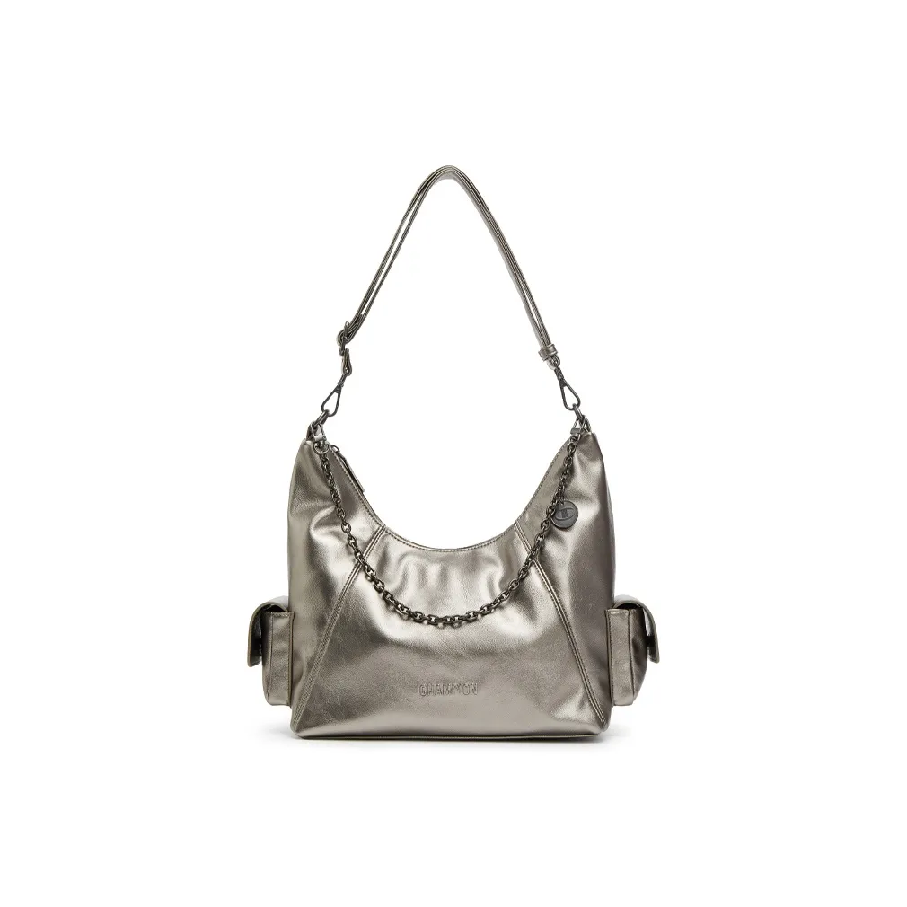 Champion Ткань Рюкзак Сумка на плечо Унисекс Средний Синий Деним Черный Черный Серый Серебряный Белый