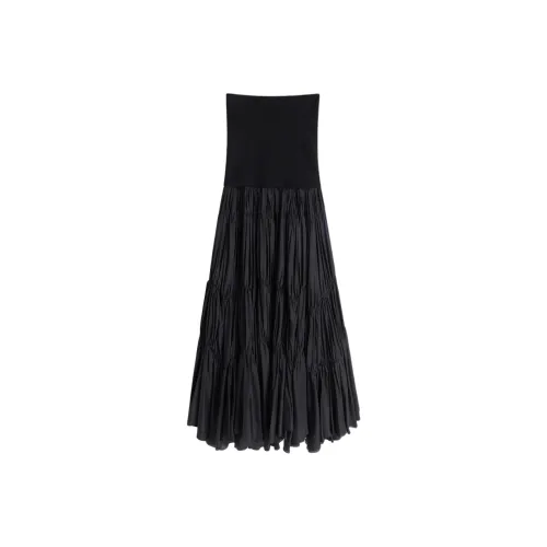 Phoebe Philo Черные Женские Повседневные Длинные Юбки
