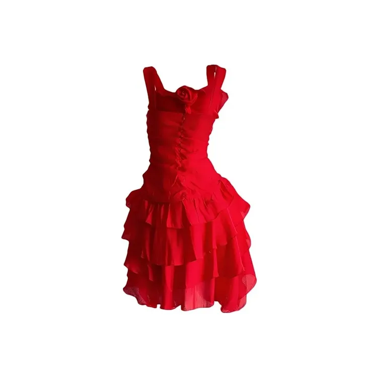 PAZZO Slip Dresses Women's Red