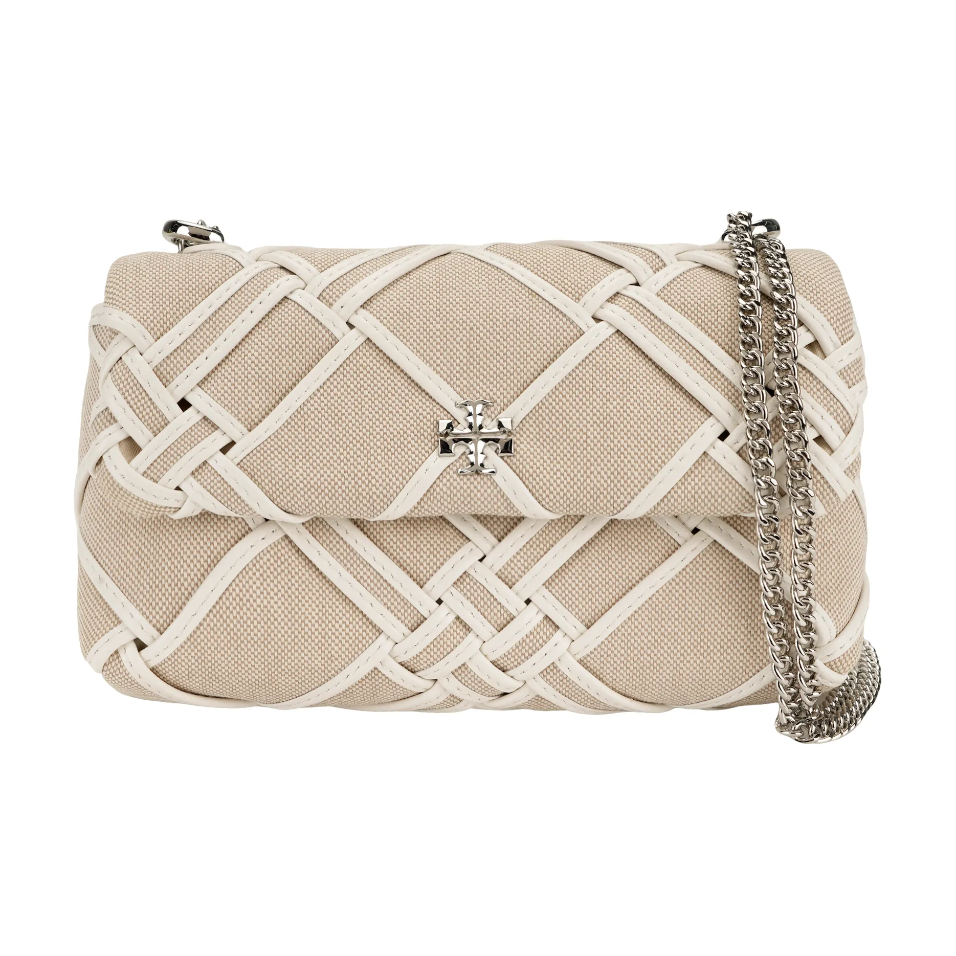 TORY BURCH Kira Canvas Bag, Crossbody Bag, Shoulder Bag Mini Women's White