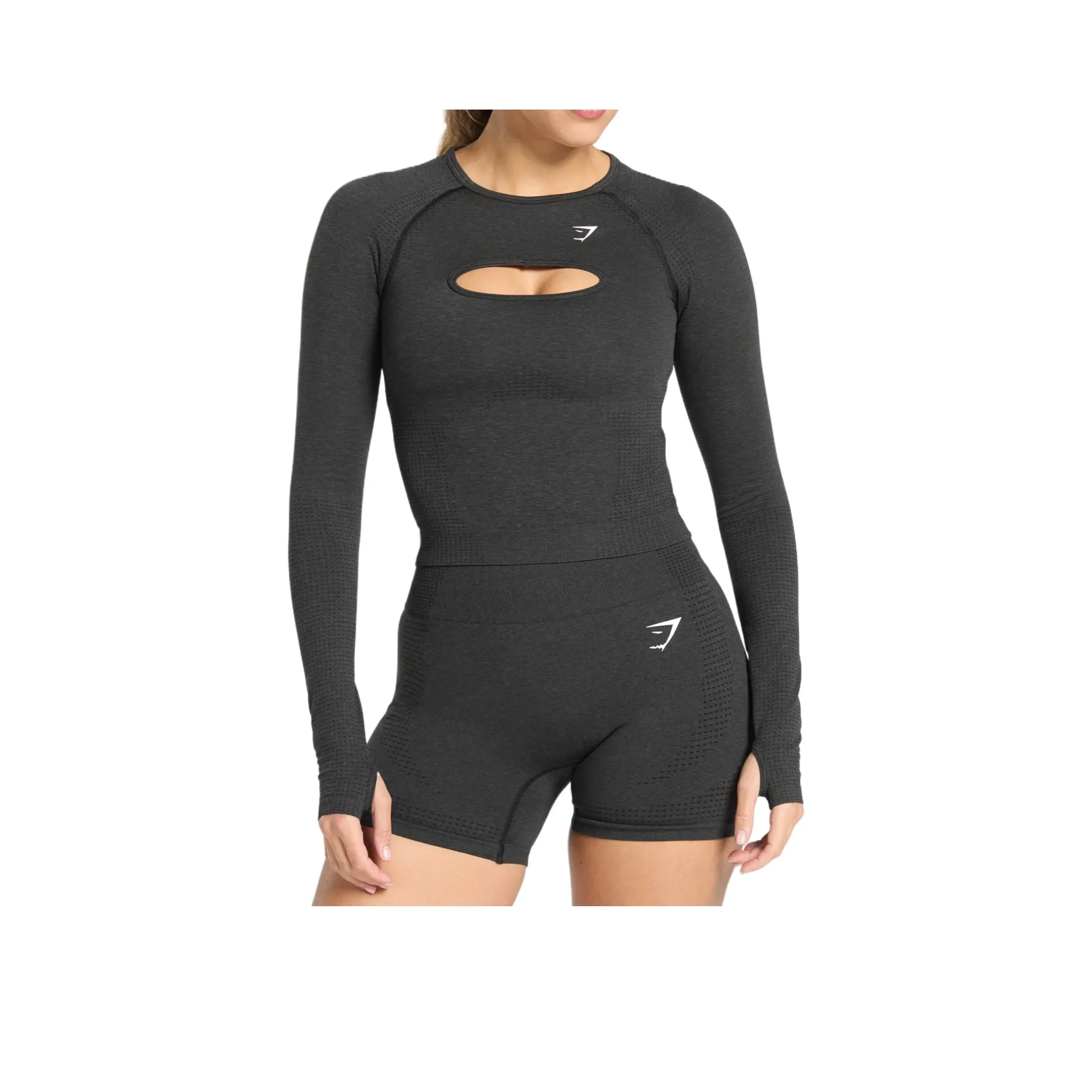 GYMSHARK Йога T-рубашка Женская Черная