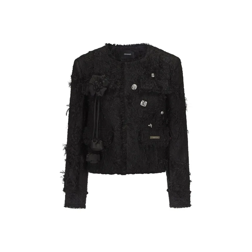 GIMING Черное Женское Короткое Пальто