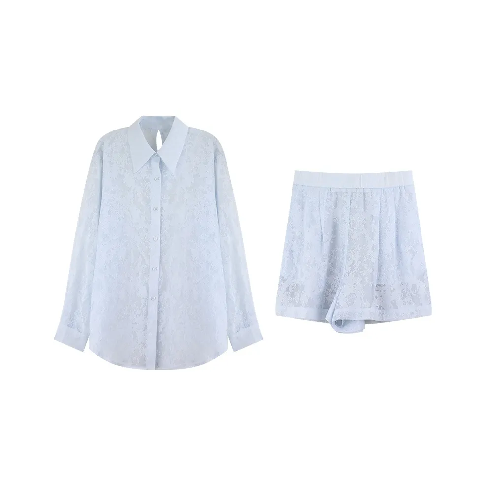 DianThia Рубашка Шорты Повседневный Костюм Женские