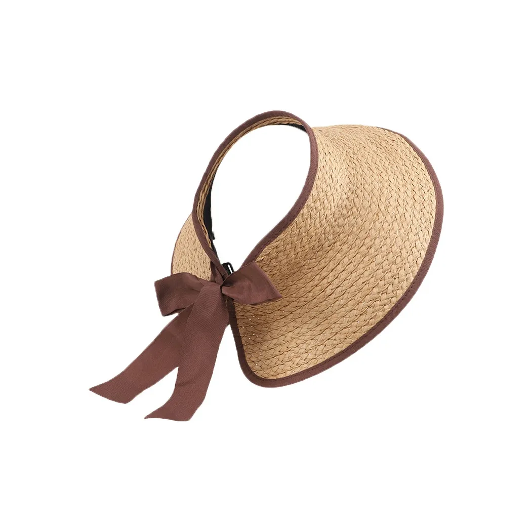 BOOLFEN Шляпа от солнца из соломенной плетени женская