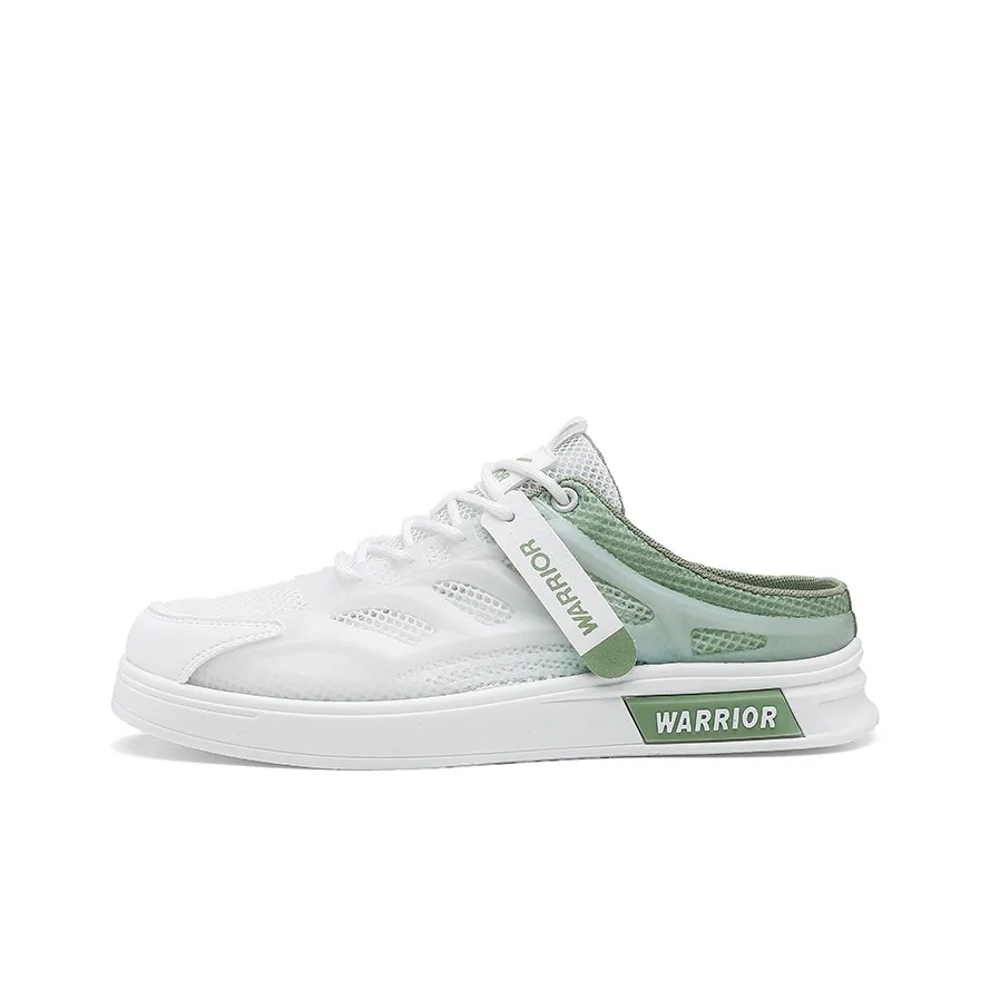 Warrior Slip-Resistant Abrasion-Resistant Домашние тапочки Мужские Белые Светло-Зеленые