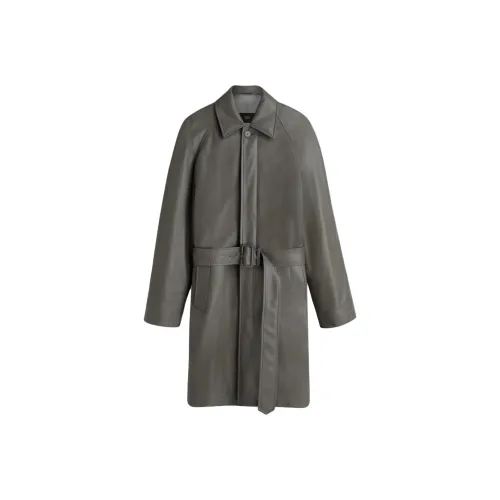 Phoebe Philo Серые Женские Кожаные Куртки