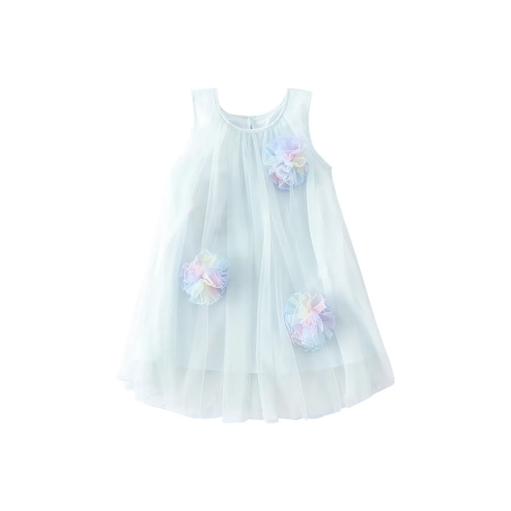 MAMIMAKA Платье Модный тренд Коллекция Мягкий Удобный And Легкий Повседневный Без рукавов Топ Синий