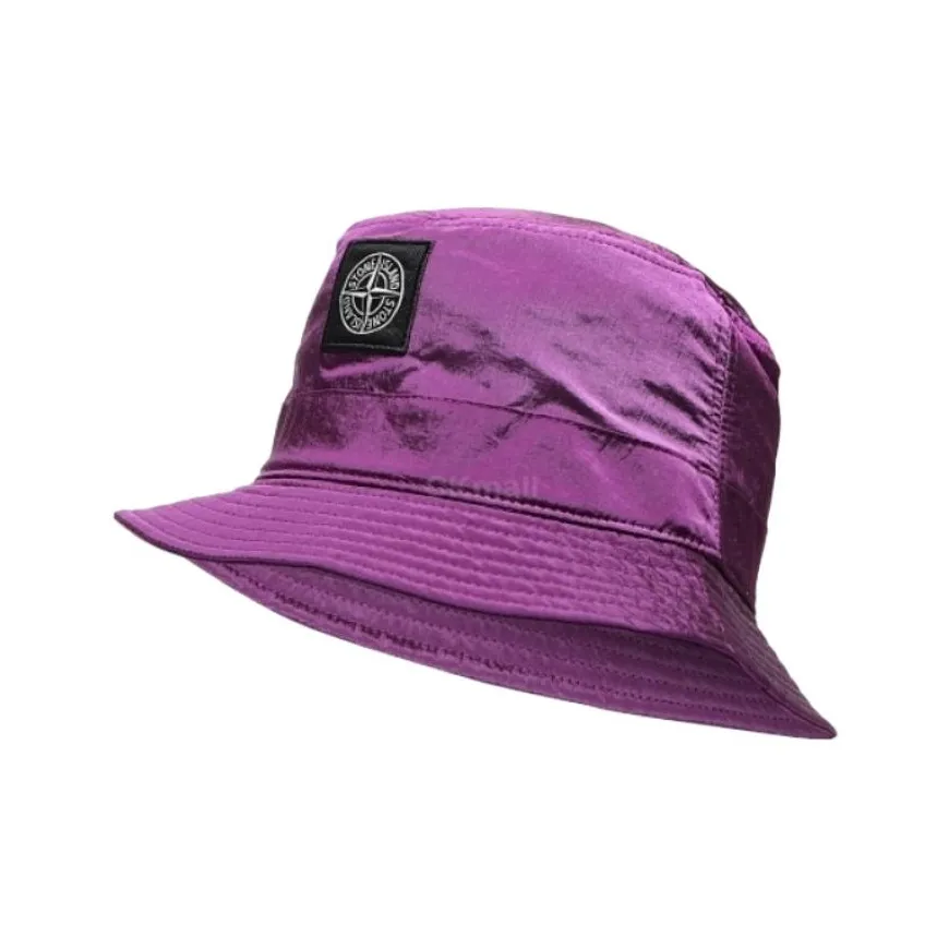 STONE ISLAND Переработанный нейлон Шляпы ведра Мужской Фиолетовый