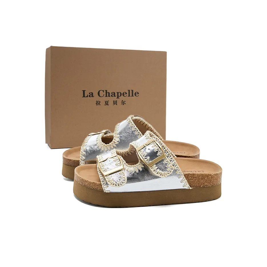 La Chapelle ЭВА Шлепанцы Женские Серебряные