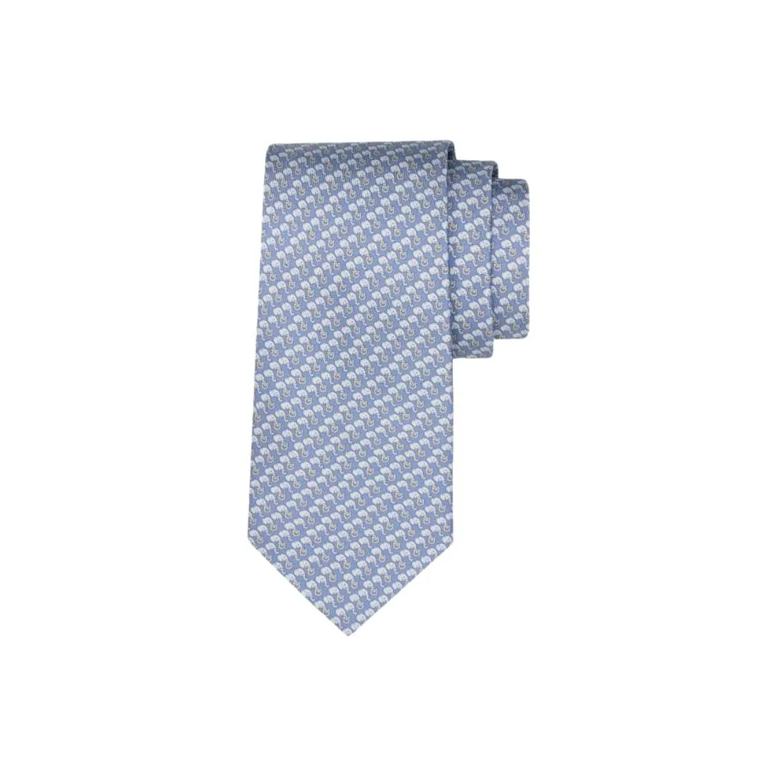 FERRAGAMO Silk Ties Men's Sky Blue