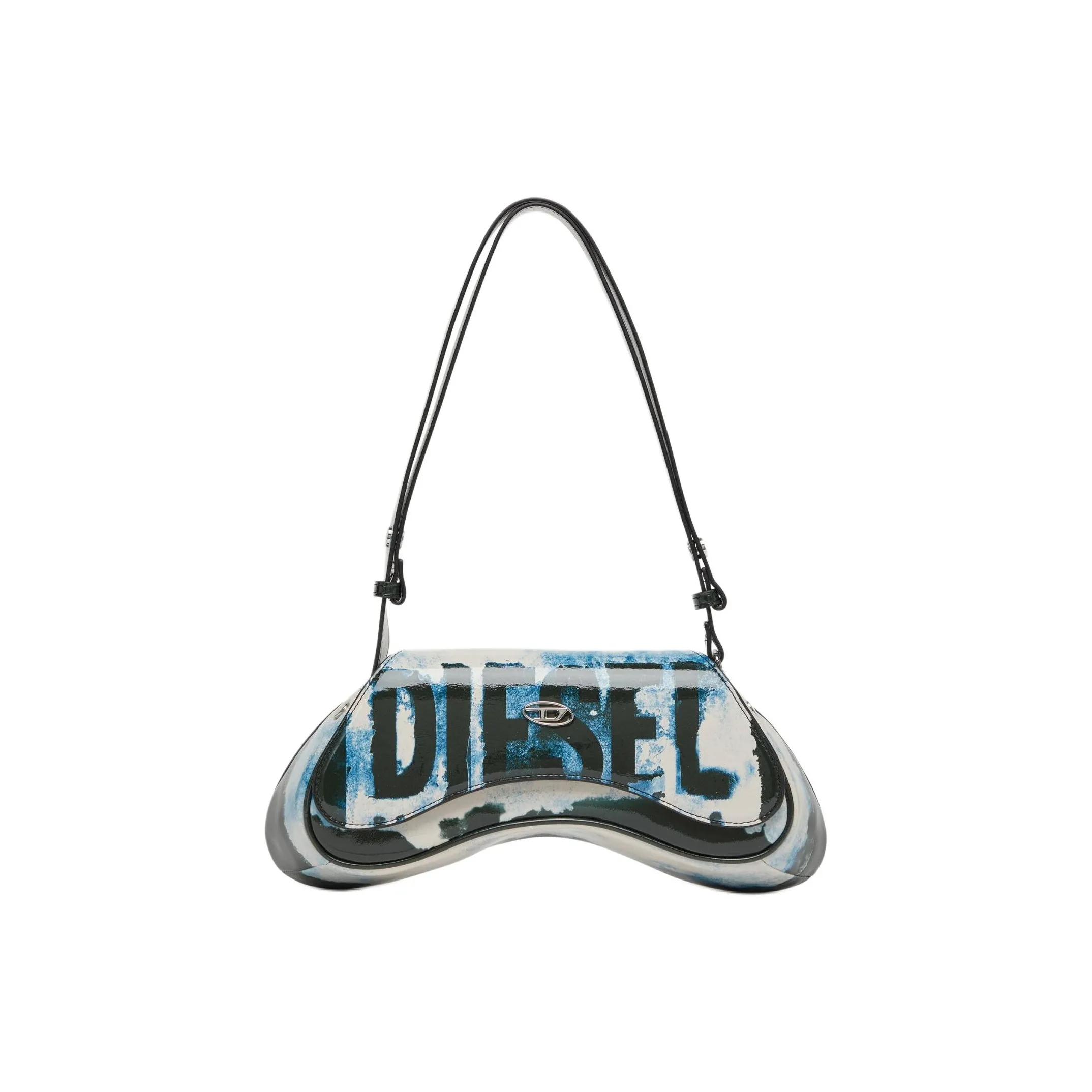 DIESEL Полиуретан Сумка через плечо Женская Черный Белый