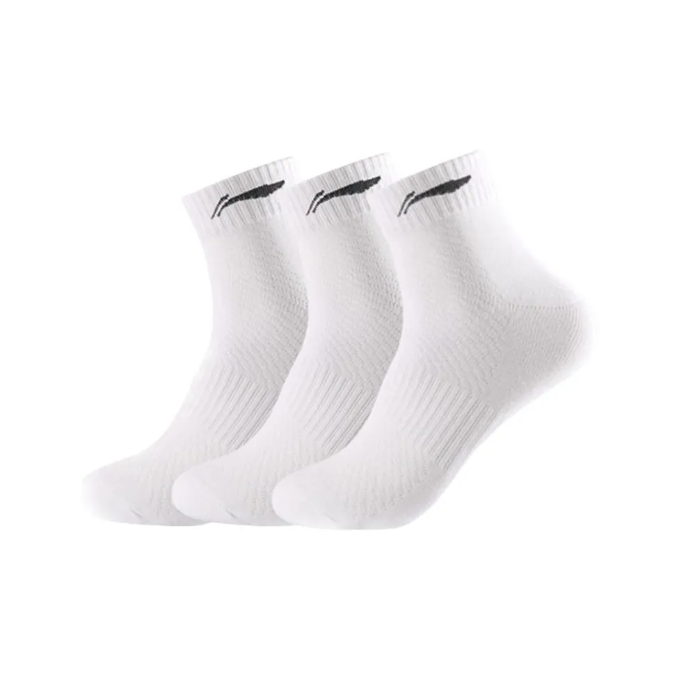 LiNing Mid Calf Socks Unisex 3 Pack