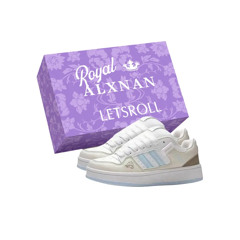 Alxnan Low Top Skateboard Shoes Women's Blue